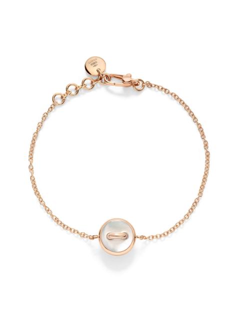 Pomellato Women's Pom Pom Dot 18K Rose Gold, Mother-Of-Pearl & 0.03 TCW Diamond Button Bracelet/5.9-7.5" - Ros