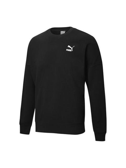 PUMA PUMA Unisex Printing Round-Neck Sweatshirt Black 530692-01