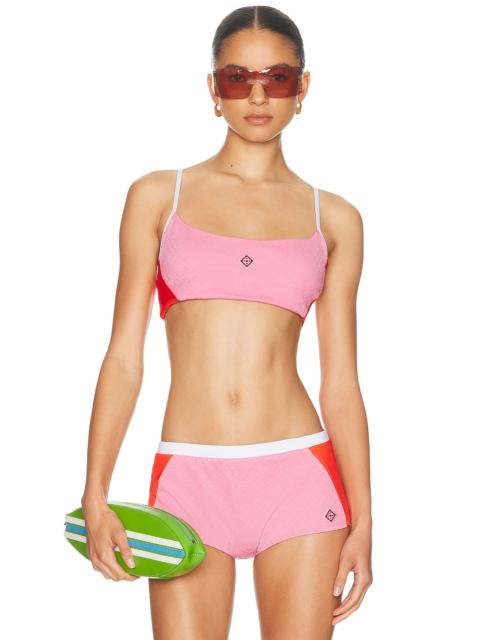 CASABLANCA Monogram Bikini Top
