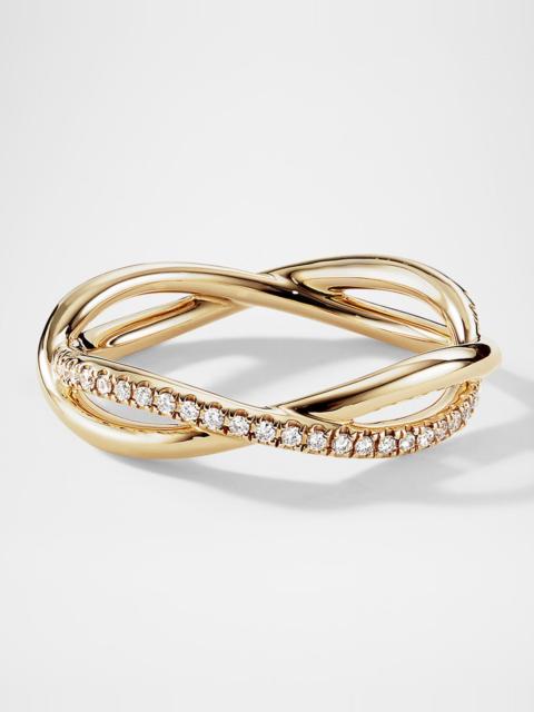 DAVID YURMAN DY Infinity Band Ring with Diamonds in 18K Gold, 4.18mm