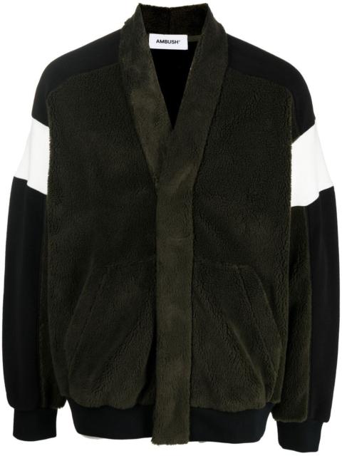 Ambush stripe-detail V-neck jumper
