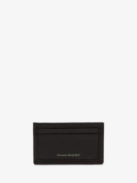 Alexander McQueen Edge Card Holder in Black