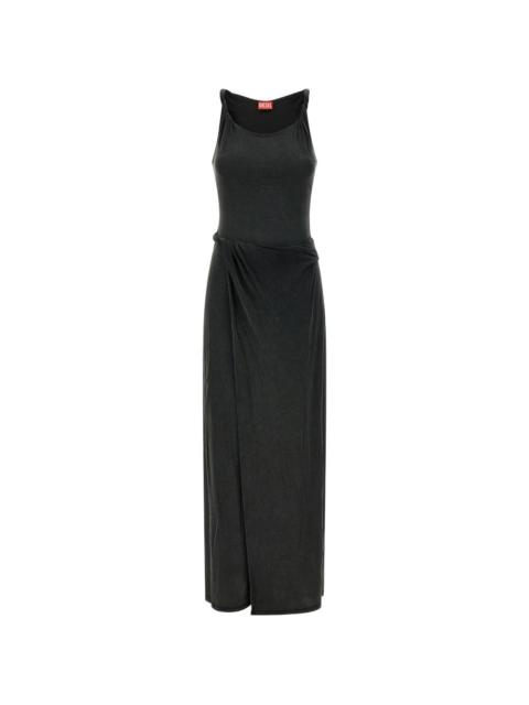 D-Estiga-S1 rolled strap délavé effect dress