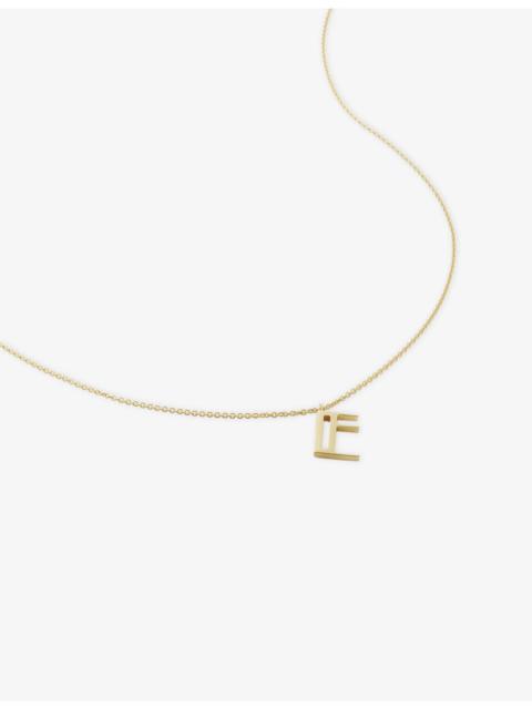 MONICA VINADER Initial E 18ct Gold Vermeil Plated 925 Sterling Silver Necklace
