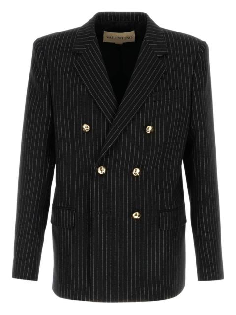 Valentino embroidered pinstripe blazer