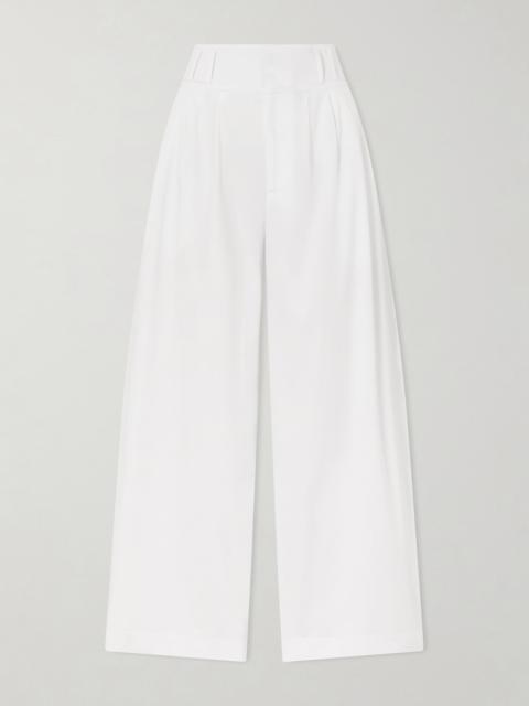 Altuzarra Wilson Pleated Cotton Wide-leg Pants