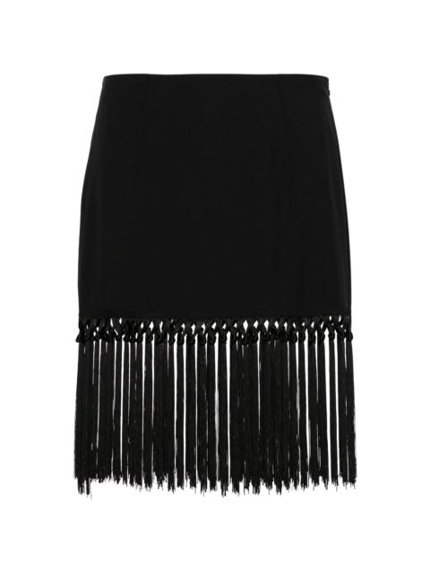 Taller Marmo Scrivia fringed miniskirt