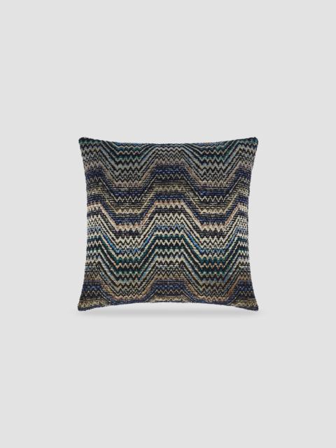 Missoni Amalfi Chevron-Striped Square Cushion - Blue Multicolor