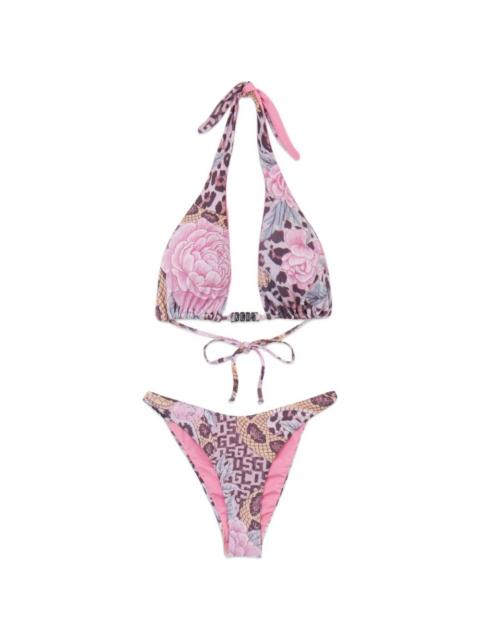 GCDS floral-print bikini