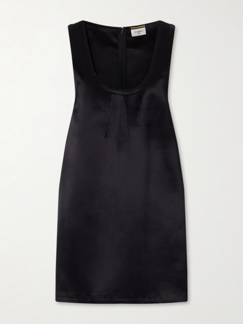 SAINT LAURENT Satin Mini Dress