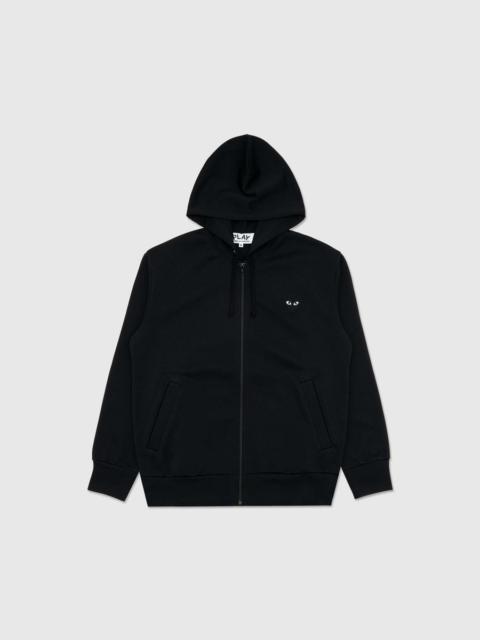 Comme des Garçons PLAY BLACK HEART BACK LOGO ZIP-UP HOODIE