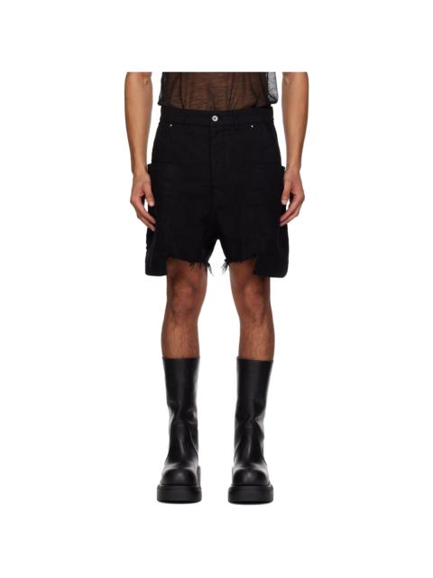 Rick Owens DRKSHDW Black Concordians Stefan Cargo Shorts