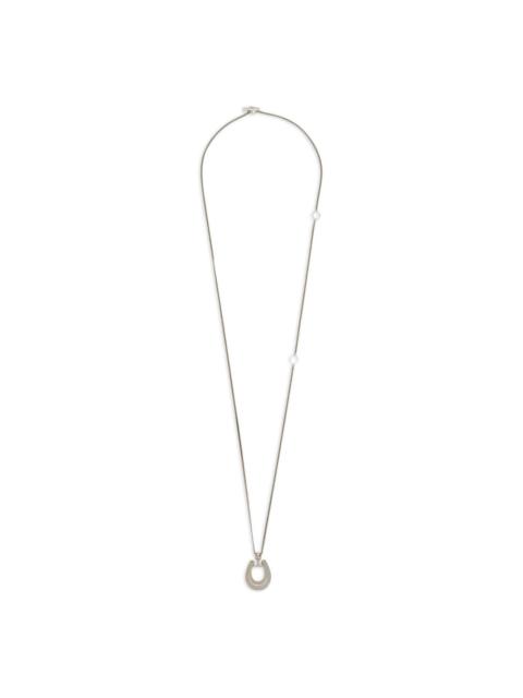 Jil Sander horseshoe-pendant necklace