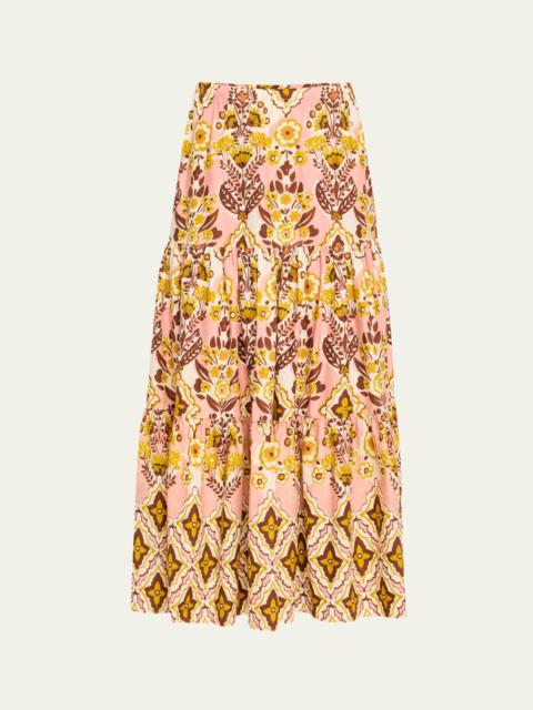 Cara Cara Melanie Tiered Maxi Skirt