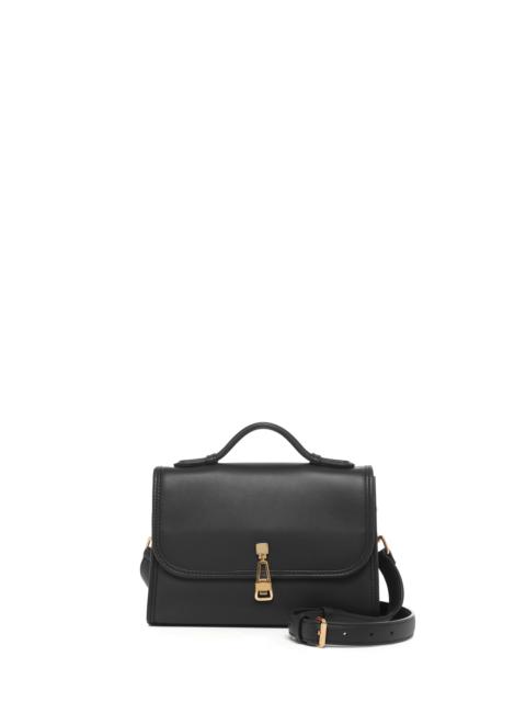 GABRIELA HEARST Small Leonora Flap Bag in Black Nappa Leather