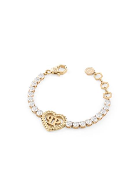 PHILIPP PLEIN rocked hearts tennis bracelet