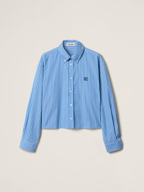 Miu Miu Striped cotton shirt