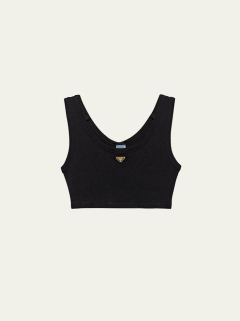Jersey Cropped Tank Top