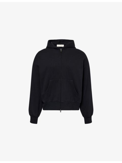 ESSENTIALS Always On Zip-Up Cotton-Blend Hoody