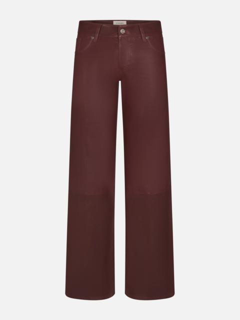 FRAME Le Slim Palazzo Leather