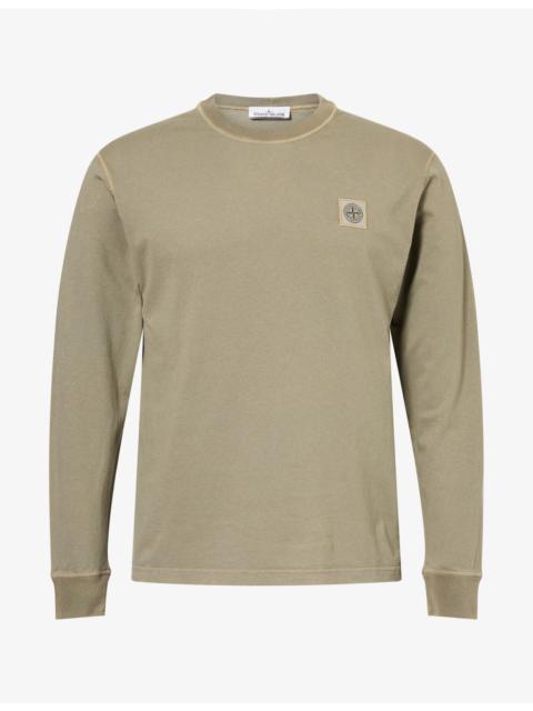 Stone Island Dyed Long-Sleeve Cotton T-shirt