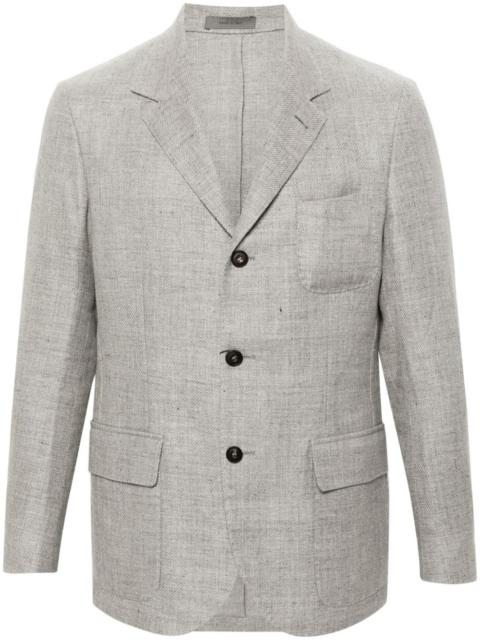 CORNELIANI stand-up collar single-breasted blazer