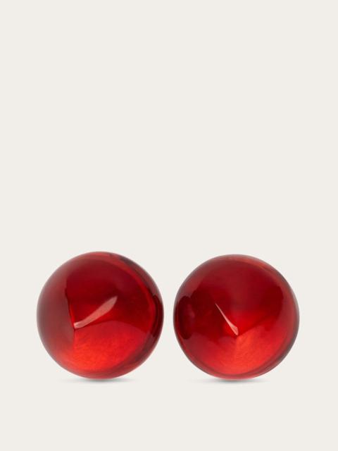 FERRAGAMO ORGANIC SHAPE EARRINGS (M)