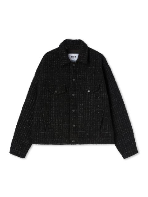 MSGM Blended wool  jacket with two front pockets