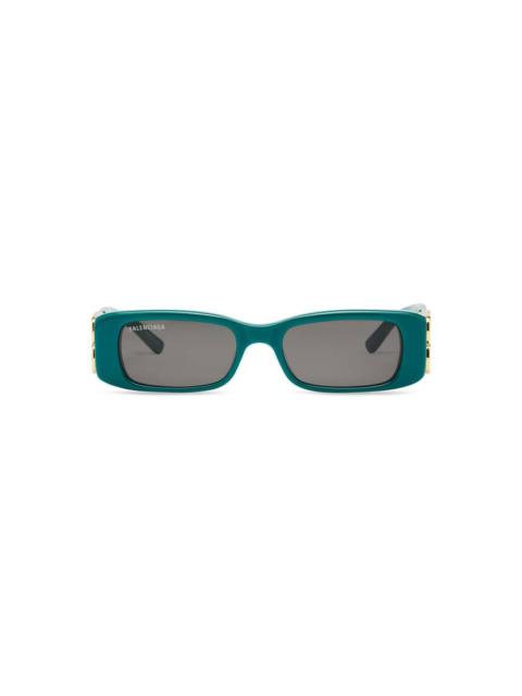 Women's Dynasty Rectangle Sunglasses in Green