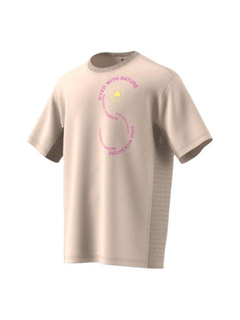 adidas By Stella McCartney Sportswear T-Shirt (gender neutral) 'Beige' IA7709