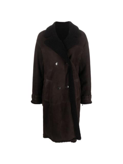 Yves Salomon double-breasted mid-length coat