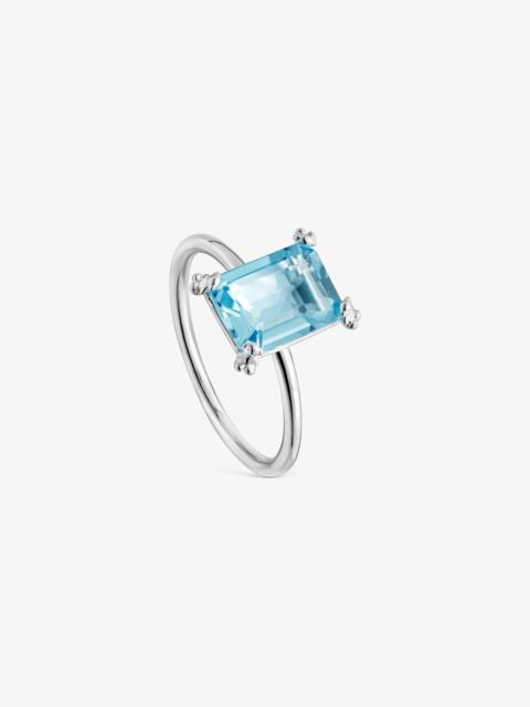 TOUS Silver Ring with topaz Color Pills