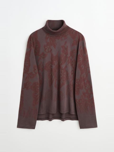 Our Legacy Our Legacy Tutor Rollneck Tasty Raisin Lace Stencil