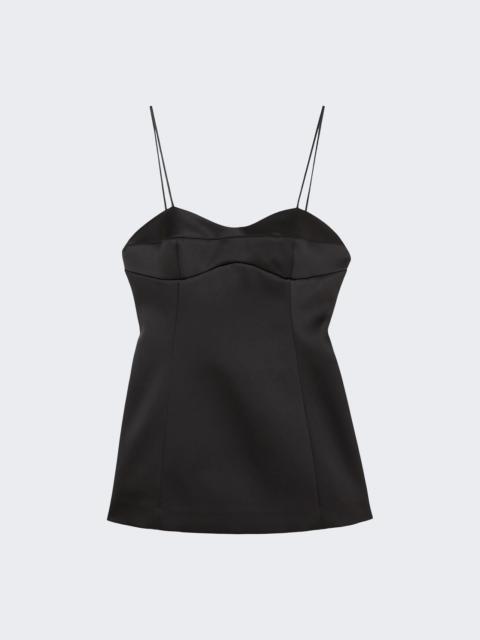 RÓHE Satin Bustier Top Black