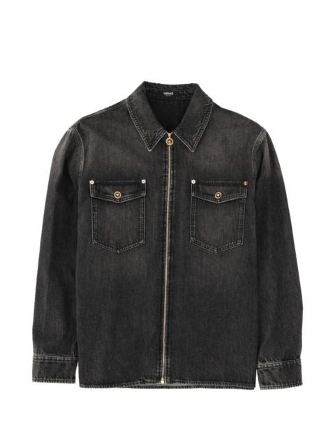 VERSACE zip-up cotton jacket