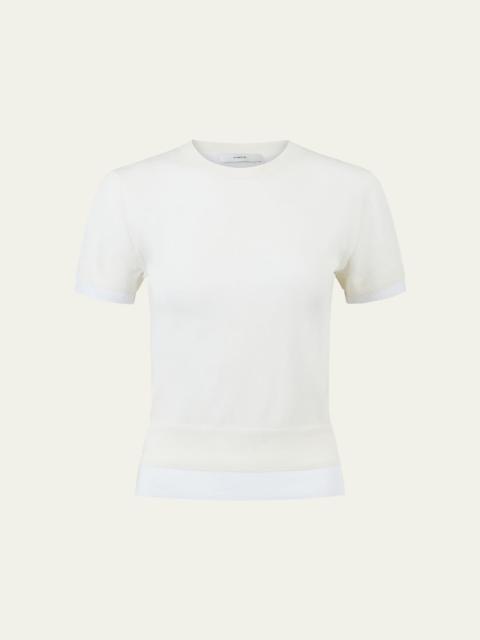 Double-Layer Short-Sleeve T-Shirt