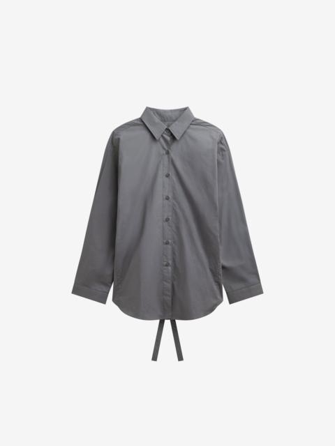 The Frankie Shop Skara Belted Shirt - Slate Grey