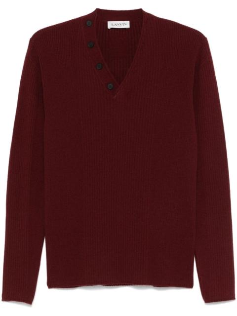 Lanvin button-embellishment sweater