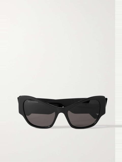 Oversized cat-eye acetate sunglasses