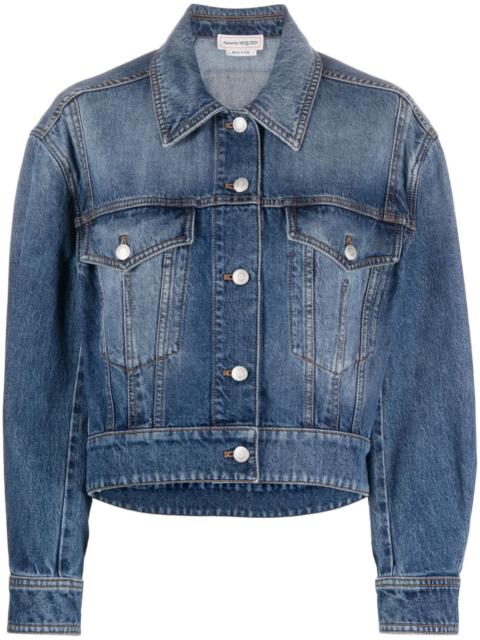 ALEXANDER MCQUEEN グラデーションデニムジャケット Alexander McQueen デニムジャケット | ブルー | FARFETCH JP