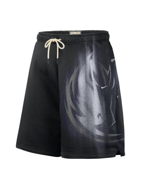 Nike Nike Dallas Mavericks Standard Issue Fleece Shorts 'Black White' IQ1472-010