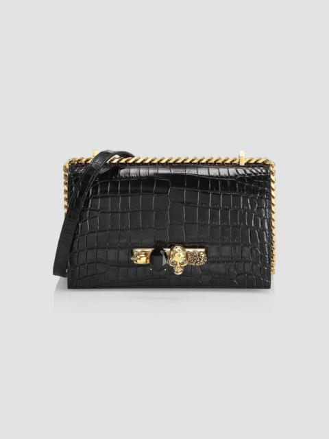 Alexander McQueen Women's Jewelled Satchel In Leather - Black