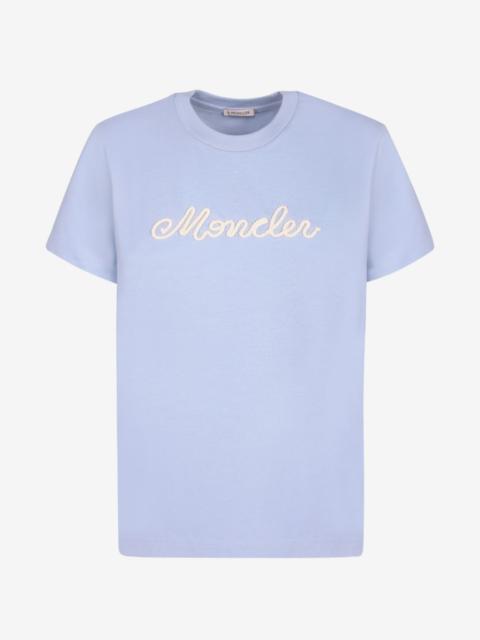 Moncler logo-embroidered T-shirt