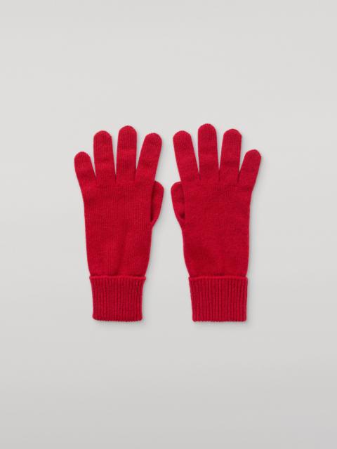 Johnstons of Elgin Turnback Cuff Women's Red Cashmere Gloves