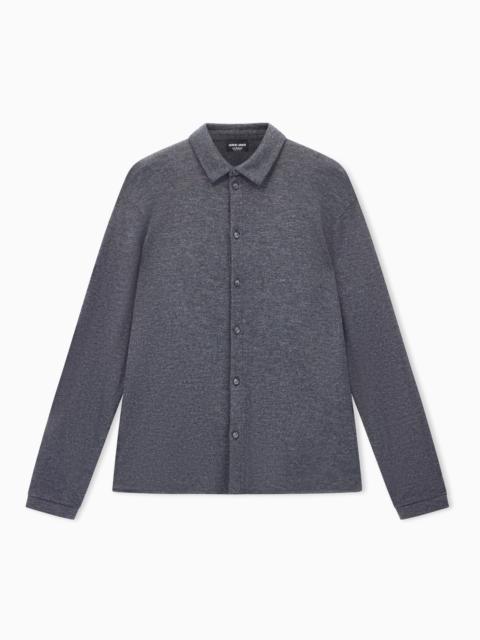 GIORGIO ARMANI SHIRT CASHMERE INTERLOCK JERSEY REGULAR FIT
