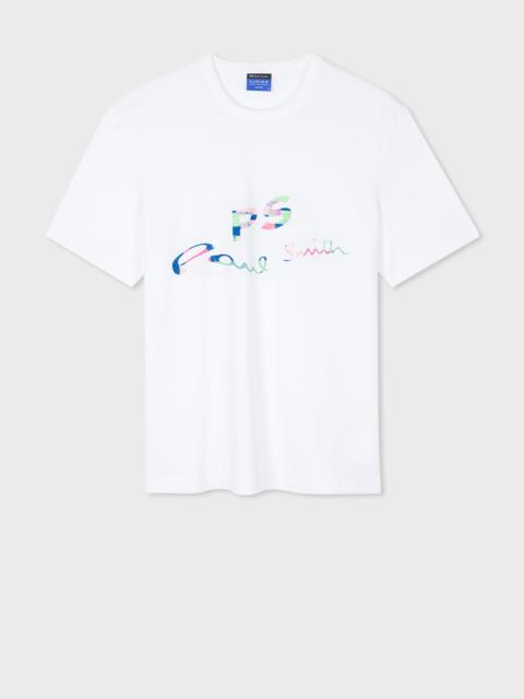 Supima Cotton 'Wave Logo' Print T-Shirt