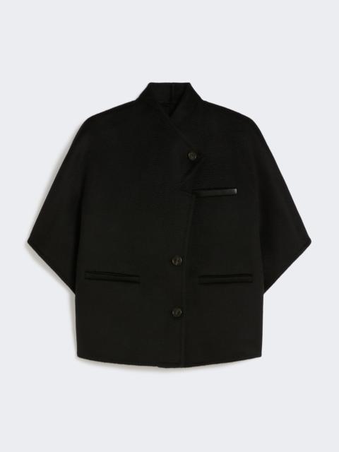 Max Mara ANDALO Long cropped cape in cashmere drap