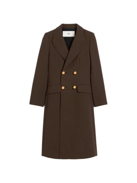 AMI Paris long sleeve fitted coat