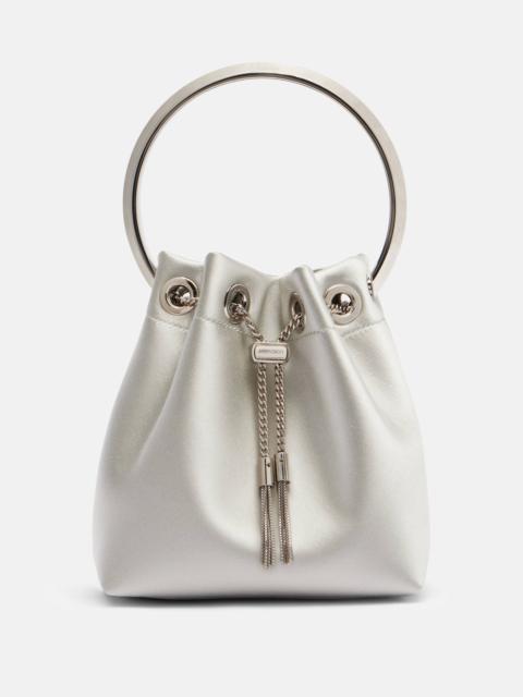 JIMMY CHOO Bon Bon satin bucket bag