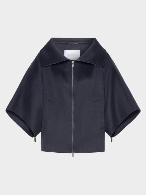 Max Mara Mancora Belted 3/4-Sleeve Cotton Button-Down Shirt